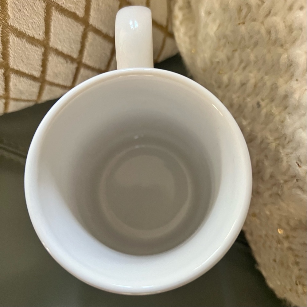 NWOT Vintage 1993 THOMAS KINKADE Snowy Cabin COFFEE Tea TALL MUG Cup 12-14 oz - Picture 8 of 17